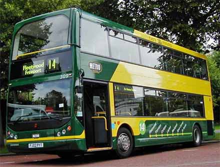 East Lancs Mylennium Lolyne on Dennis Trident for Blackpool